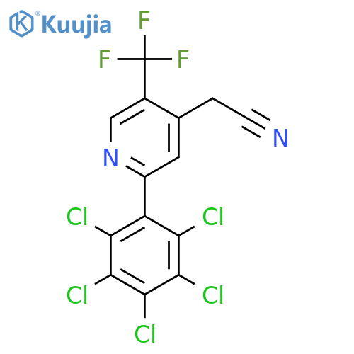 2-(Perchlorophenyl)-5-(trifluoromethyl)pyridine-4-acetonitrile structure