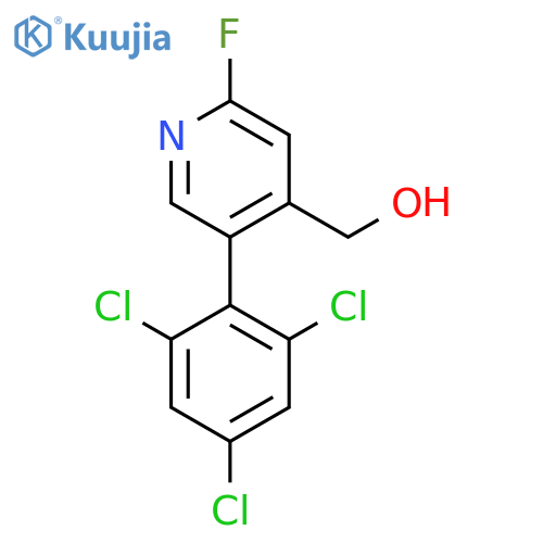 2-Fluoro-5-(2,4,6-trichlorophenyl)pyridine-4-methanol structure