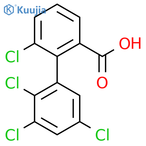 6,2',3',5'-Tetrachlorobiphenyl-2-carboxylic acid structure