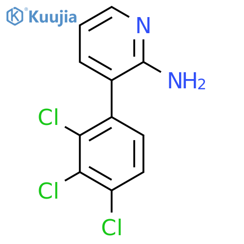 2-Amino-3-(2,3,4-trichlorophenyl)pyridine structure