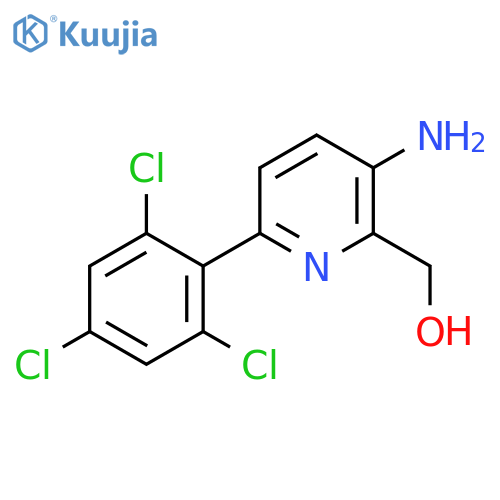 3-Amino-6-(2,4,6-trichlorophenyl)pyridine-2-methanol structure