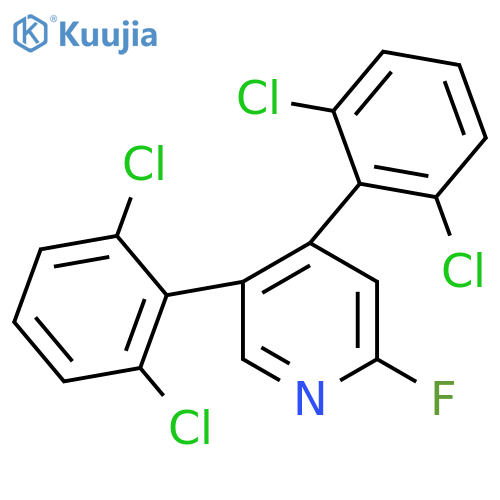 4,5-Bis(2,6-dichlorophenyl)-2-fluoropyridine structure