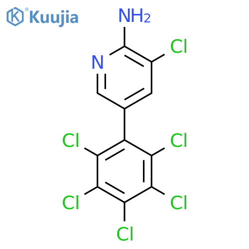2-Amino-3-chloro-5-(perchlorophenyl)pyridine structure