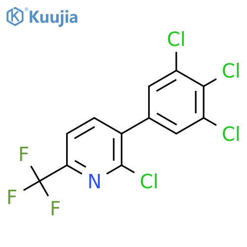 2-Chloro-3-(3,4,5-trichlorophenyl)-6-(trifluoromethyl)pyridine structure