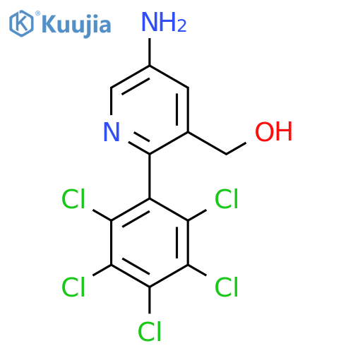 5-Amino-2-(perchlorophenyl)pyridine-3-methanol structure
