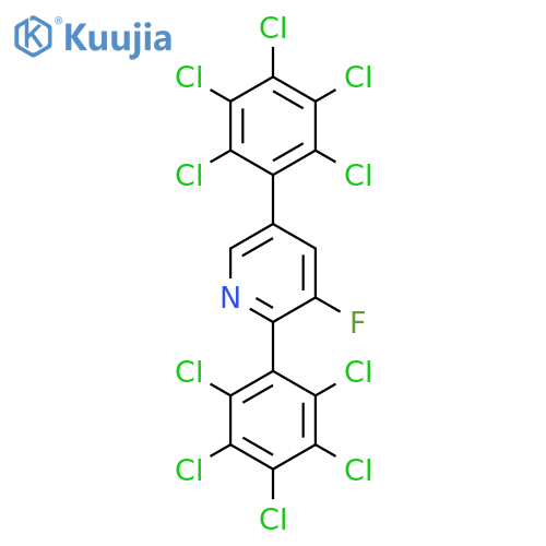 2,5-Bis(perchlorophenyl)-3-fluoropyridine structure