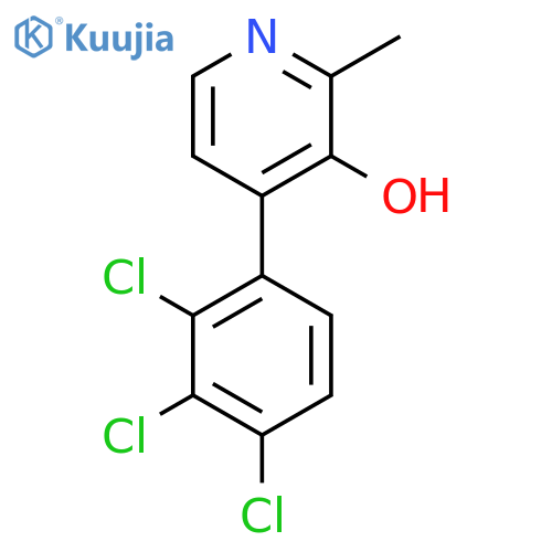 3-Hydroxy-2-methyl-4-(2,3,4-trichlorophenyl)pyridine structure