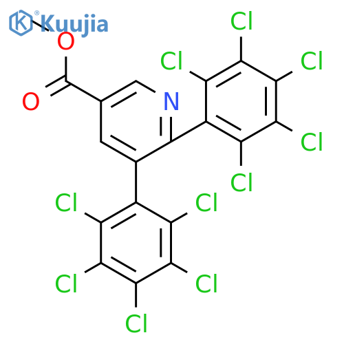 Methyl 5,6-bis(perchlorophenyl)nicotinate structure