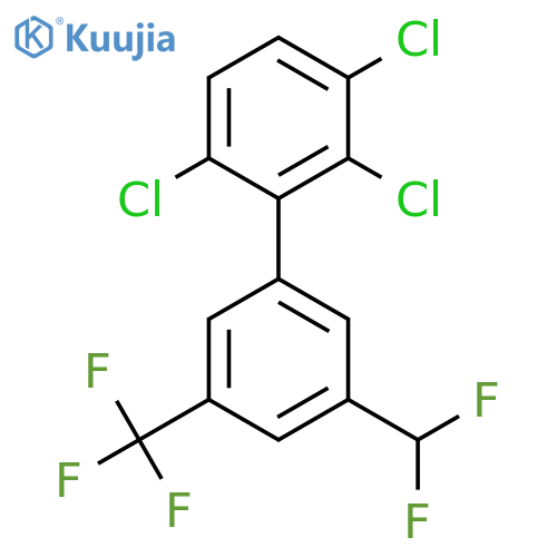 5'-(Difluoromethyl)-2,3,6-trichloro-3'-(trifluoromethyl)biphenyl structure