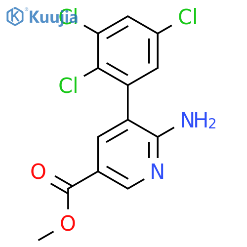 Methyl 6-amino-5-(2,3,5-trichlorophenyl)nicotinate structure