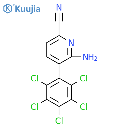 6-Amino-5-(perchlorophenyl)picolinonitrile structure