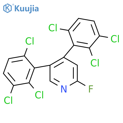 4,5-Bis(2,3,6-trichlorophenyl)-2-fluoropyridine structure