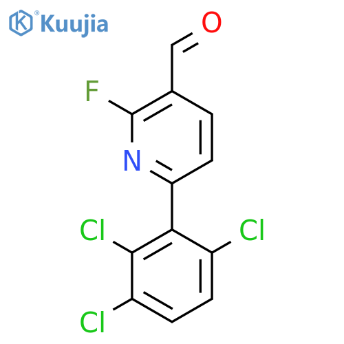 2-Fluoro-6-(2,3,6-trichlorophenyl)nicotinaldehyde structure