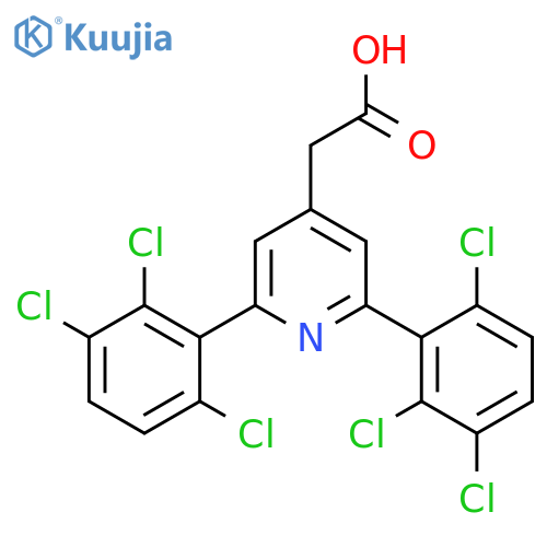 2,6-Bis(2,3,6-trichlorophenyl)pyridine-4-acetic acid structure