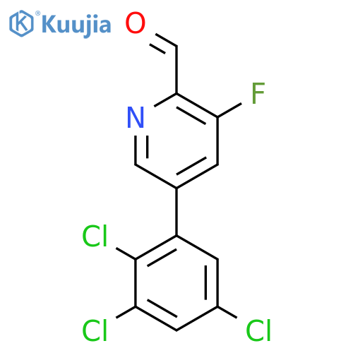 3-Fluoro-5-(2,3,5-trichlorophenyl)picolinaldehyde structure
