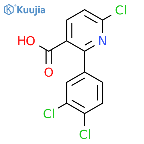6-Chloro-2-(3,4-dichlorophenyl)nicotinic acid structure