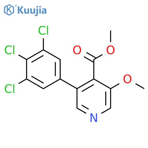 Methyl 3-methoxy-5-(3,4,5-trichlorophenyl)isonicotinate structure