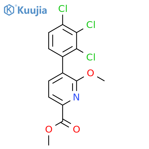 Methyl 6-methoxy-5-(2,3,4-trichlorophenyl)picolinate structure
