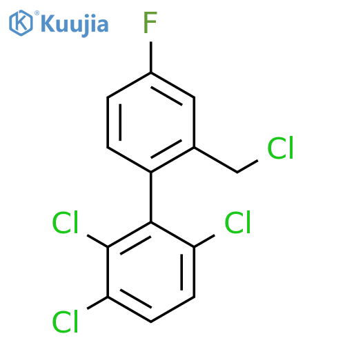 2'-(Chloromethyl)-4'-fluoro-2,3,6-trichlorobiphenyl structure