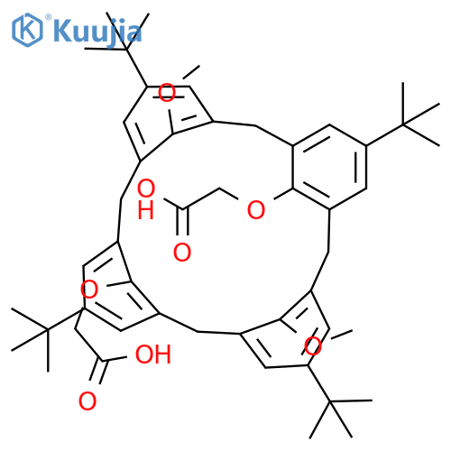 O(1),O(3)-BIS(CARBOXYMETHYL)-O(2),O(4)-DIMETHYL-P-T-BUTYLCALIX(4)ARENE structure