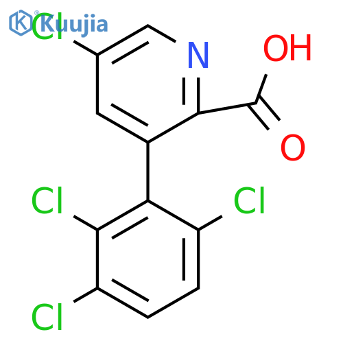 5-Chloro-3-(2,3,6-trichlorophenyl)picolinic acid structure