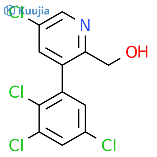 5-Chloro-3-(2,3,5-trichlorophenyl)pyridine-2-methanol structure