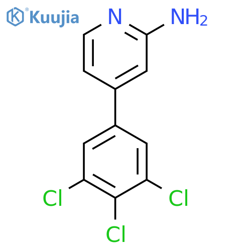 2-Amino-4-(3,4,5-trichlorophenyl)pyridine structure
