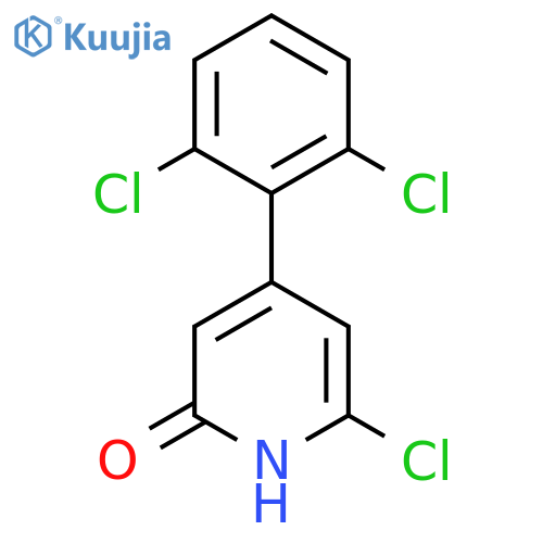 6-Chloro-4-(2,6-dichlorophenyl)-2-hydroxypyridine structure