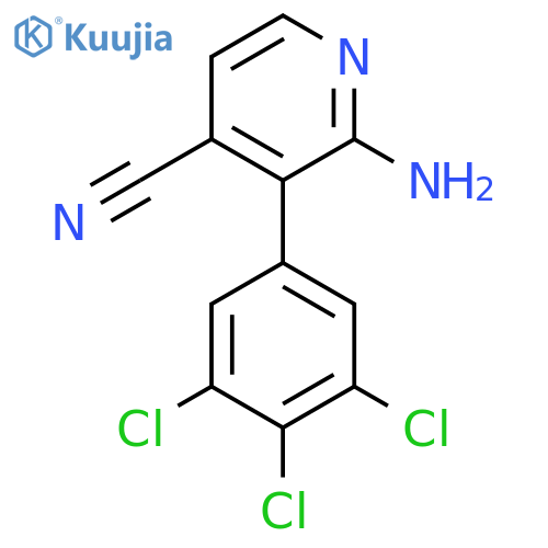 2-Amino-3-(3,4,5-trichlorophenyl)isonicotinonitrile structure