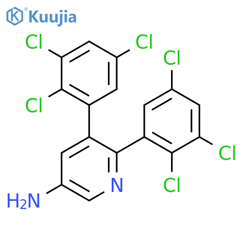 5-Amino-2,3-bis(2,3,5-trichlorophenyl)pyridine structure