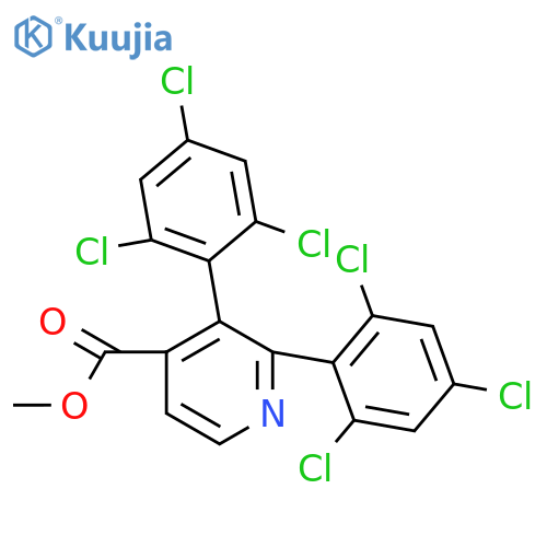 Methyl 2,3-bis(2,4,6-trichlorophenyl)isonicotinate structure