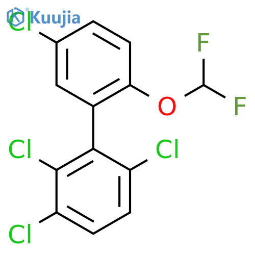 2'-(Difluoromethoxy)-2,3,6,5'-tetrachlorobiphenyl structure