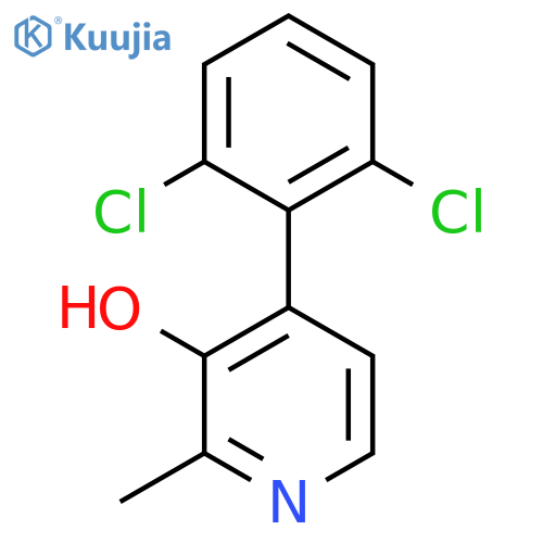 4-(2,6-Dichlorophenyl)-3-hydroxy-2-methylpyridine structure