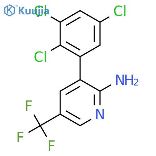 2-Amino-3-(2,3,5-trichlorophenyl)-5-(trifluoromethyl)pyridine structure