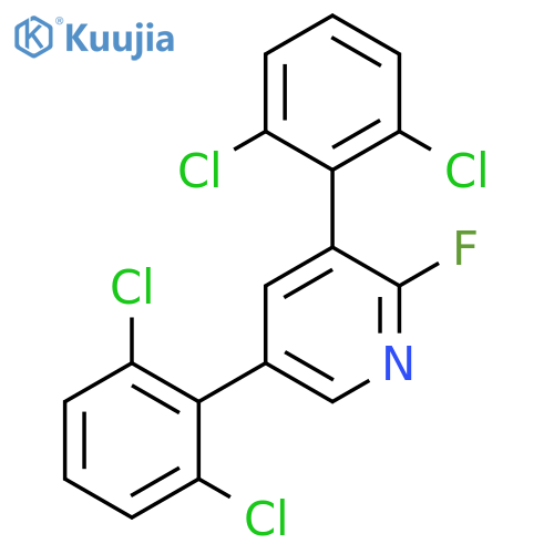 3,5-Bis(2,6-dichlorophenyl)-2-fluoropyridine structure