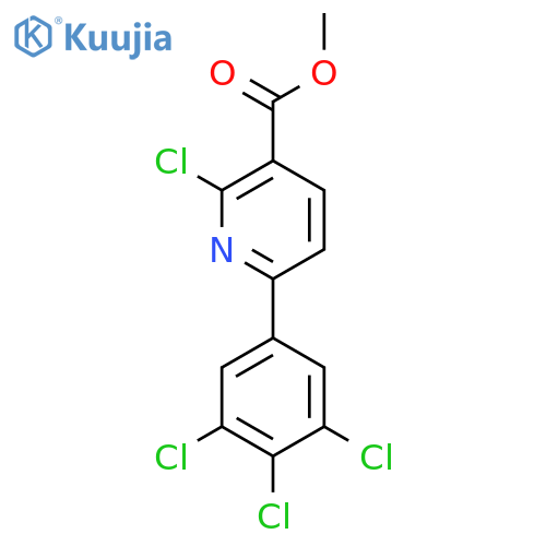 Methyl 2-chloro-6-(3,4,5-trichlorophenyl)nicotinate structure