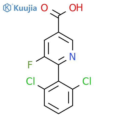 6-(2,6-Dichlorophenyl)-5-fluoronicotinic acid structure