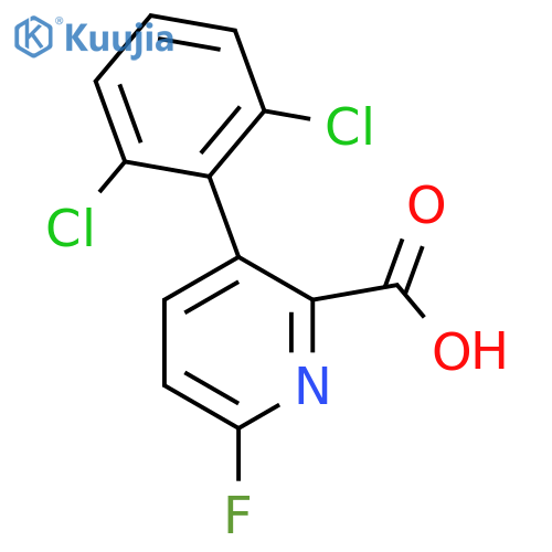 3-(2,6-Dichlorophenyl)-6-fluoropicolinic acid structure