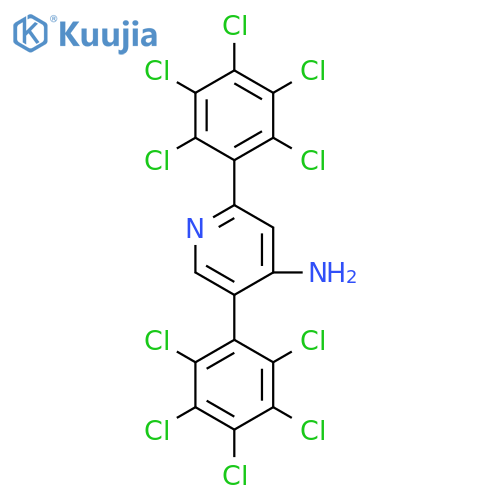 4-Amino-2,5-bis(perchlorophenyl)pyridine structure