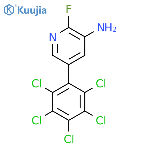 3-Amino-2-fluoro-5-(perchlorophenyl)pyridine structure