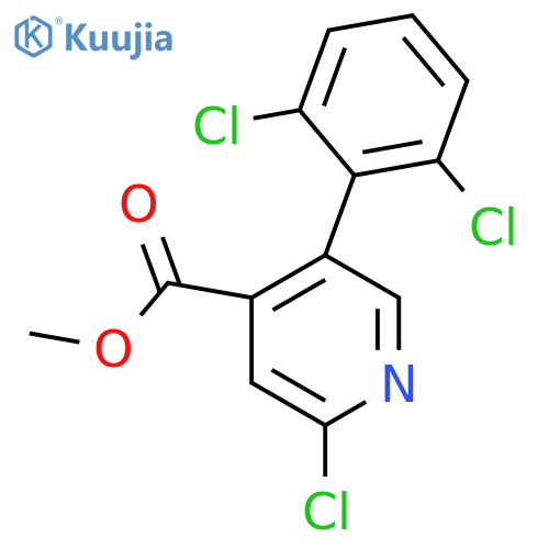 Methyl 2-chloro-5-(2,6-dichlorophenyl)isonicotinate structure