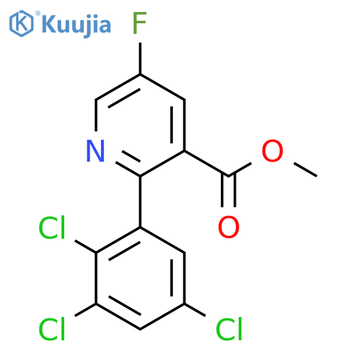 Methyl 5-fluoro-2-(2,3,5-trichlorophenyl)nicotinate structure