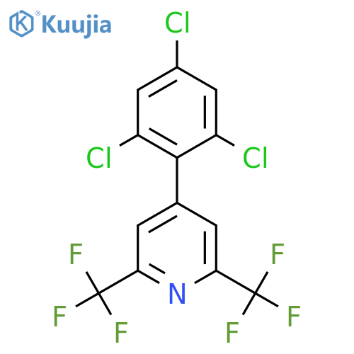 2,6-Bis(trifluoromethyl)-4-(2,4,6-trichlorophenyl)pyridine structure