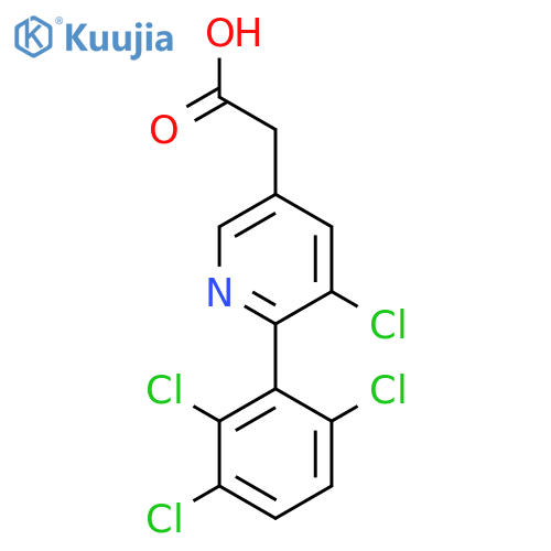 3-Chloro-2-(2,3,6-trichlorophenyl)pyridine-5-acetic acid structure