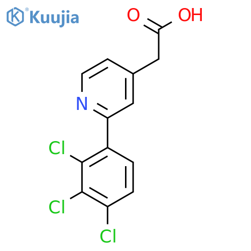2-(2,3,4-Trichlorophenyl)pyridine-4-acetic acid structure