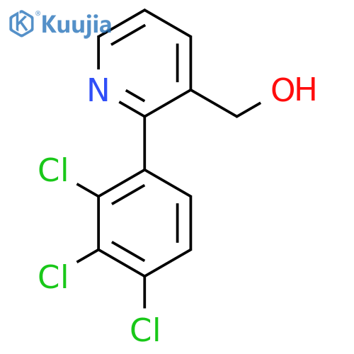 2-(2,3,4-Trichlorophenyl)pyridine-3-methanol structure