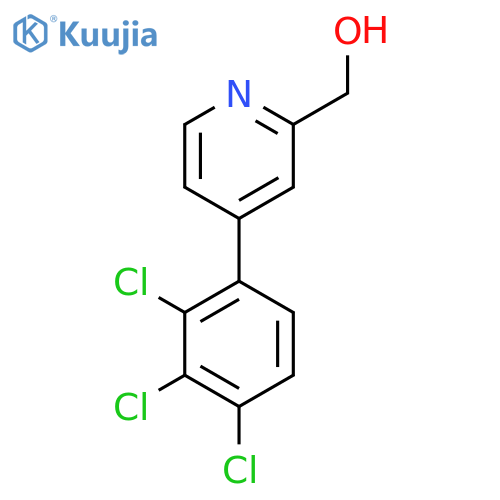 4-(2,3,4-Trichlorophenyl)pyridine-2-methanol structure