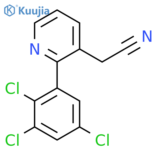 2-(2,3,5-Trichlorophenyl)pyridine-3-acetonitrile structure