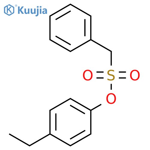 Benzenemethanesulfonic acid, 4-ethylphenyl ester structure