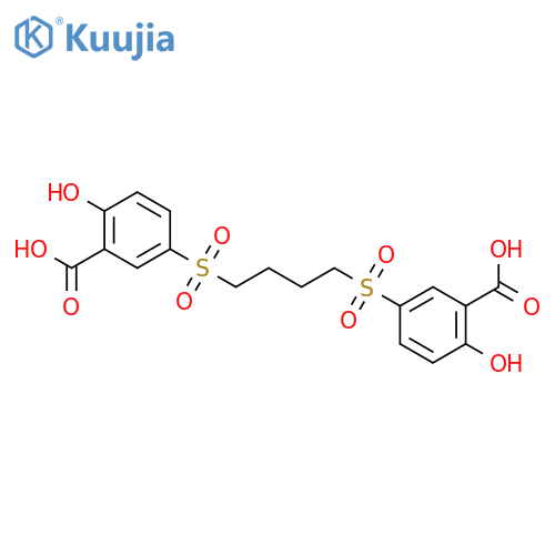 Benzoic acid, 3,3'-[1,4-butanediylbis(sulfonyl)]bis[6-hydroxy- structure